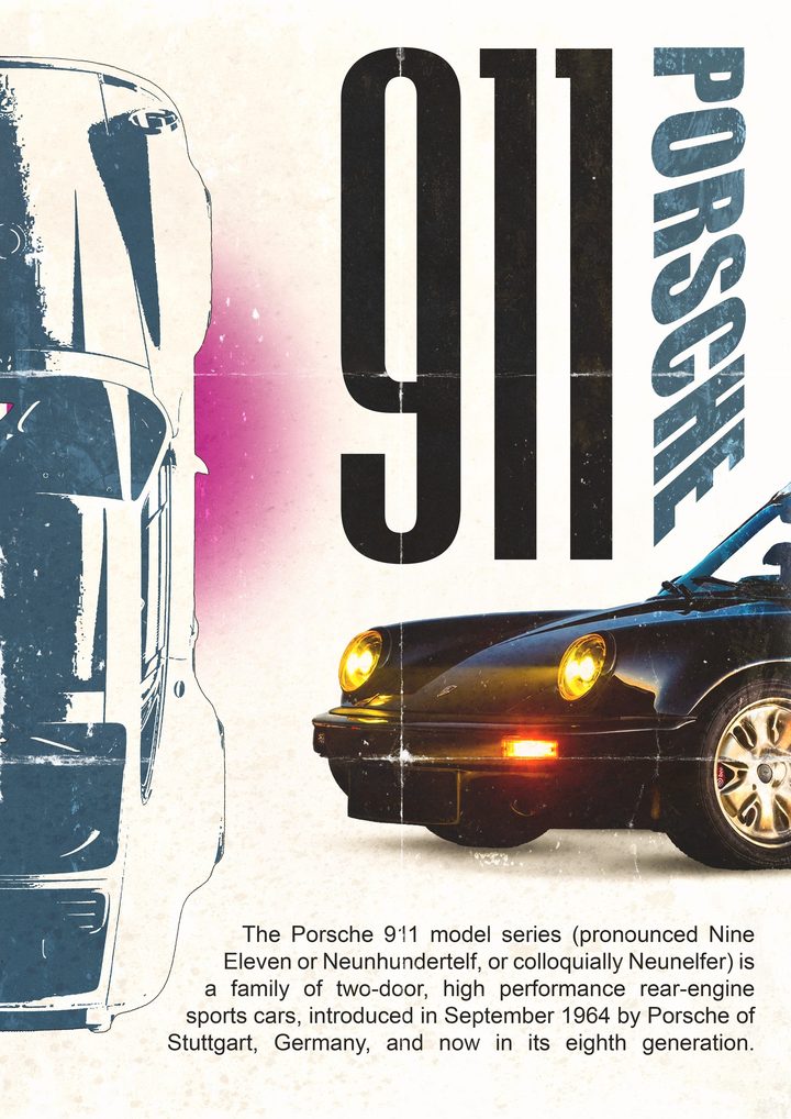 Plagát Porsche 911